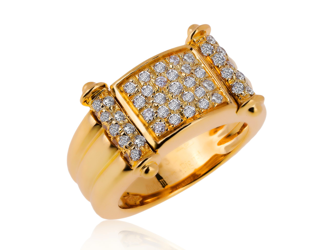 Оригинальное золотое кольцо с бриллиантами 0.63ct Audemars Piguet
