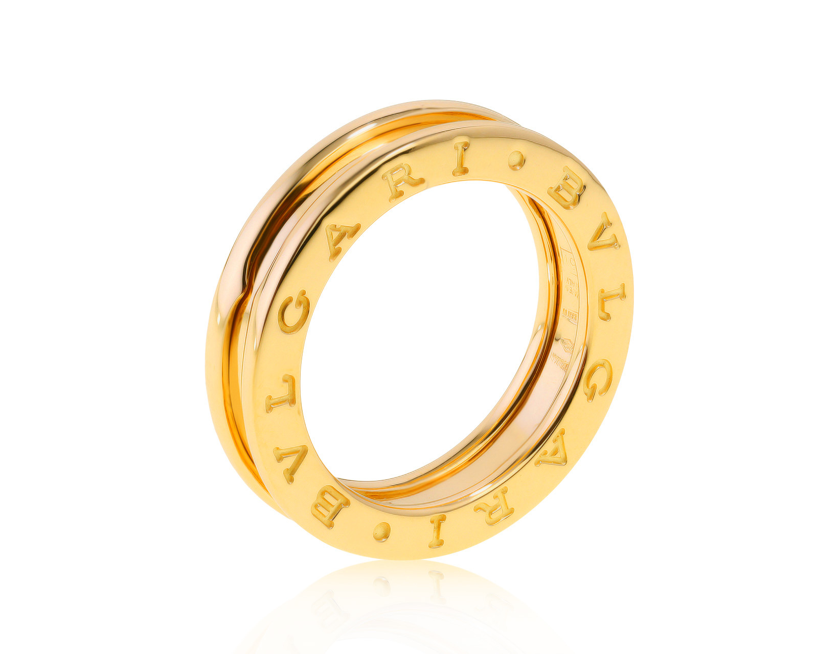 Оригинальное золотое кольцо Bvlgari B.Zero1 271021/3