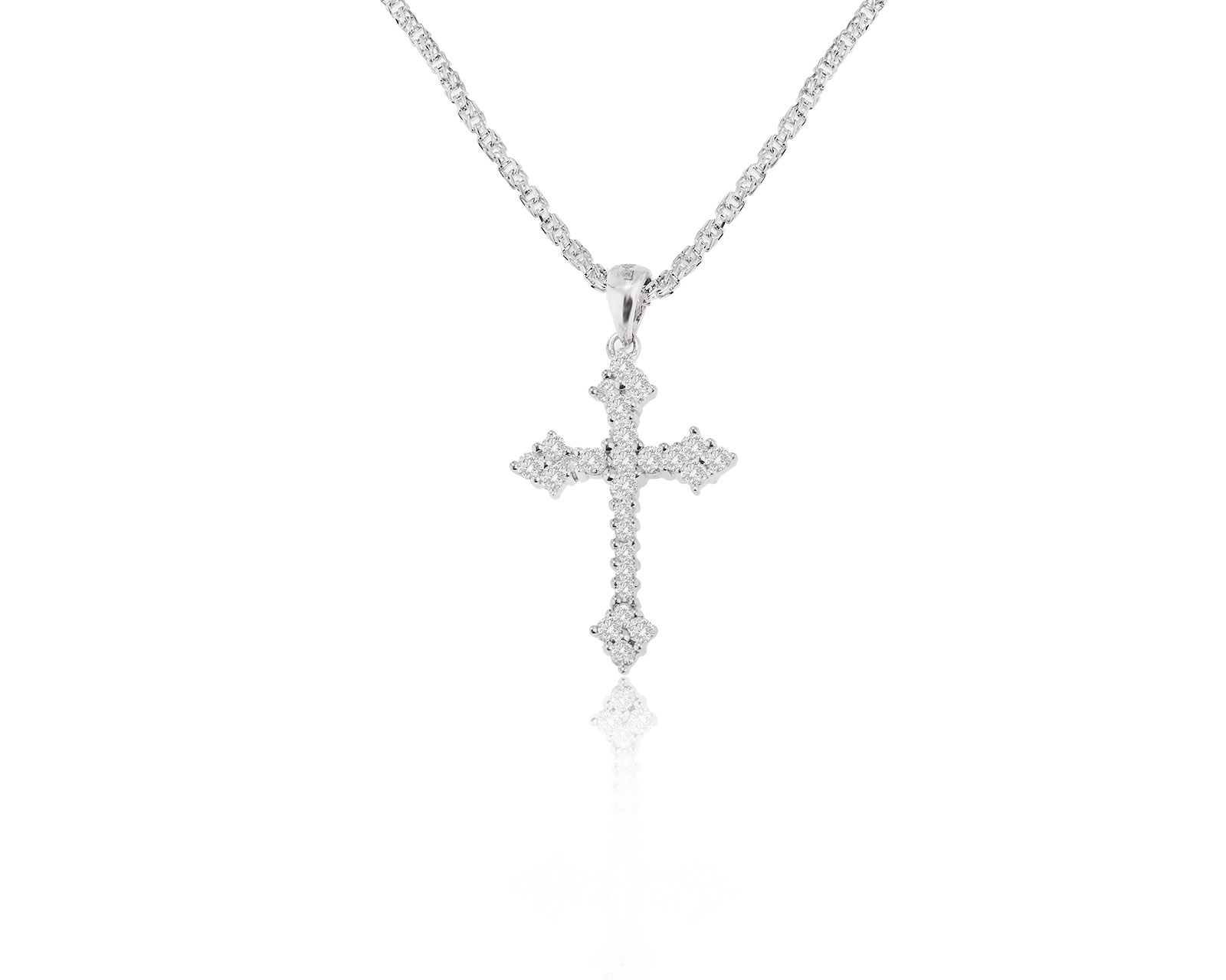 Солидный золотой кулон с бриллиантами 0.43ct 200922/6