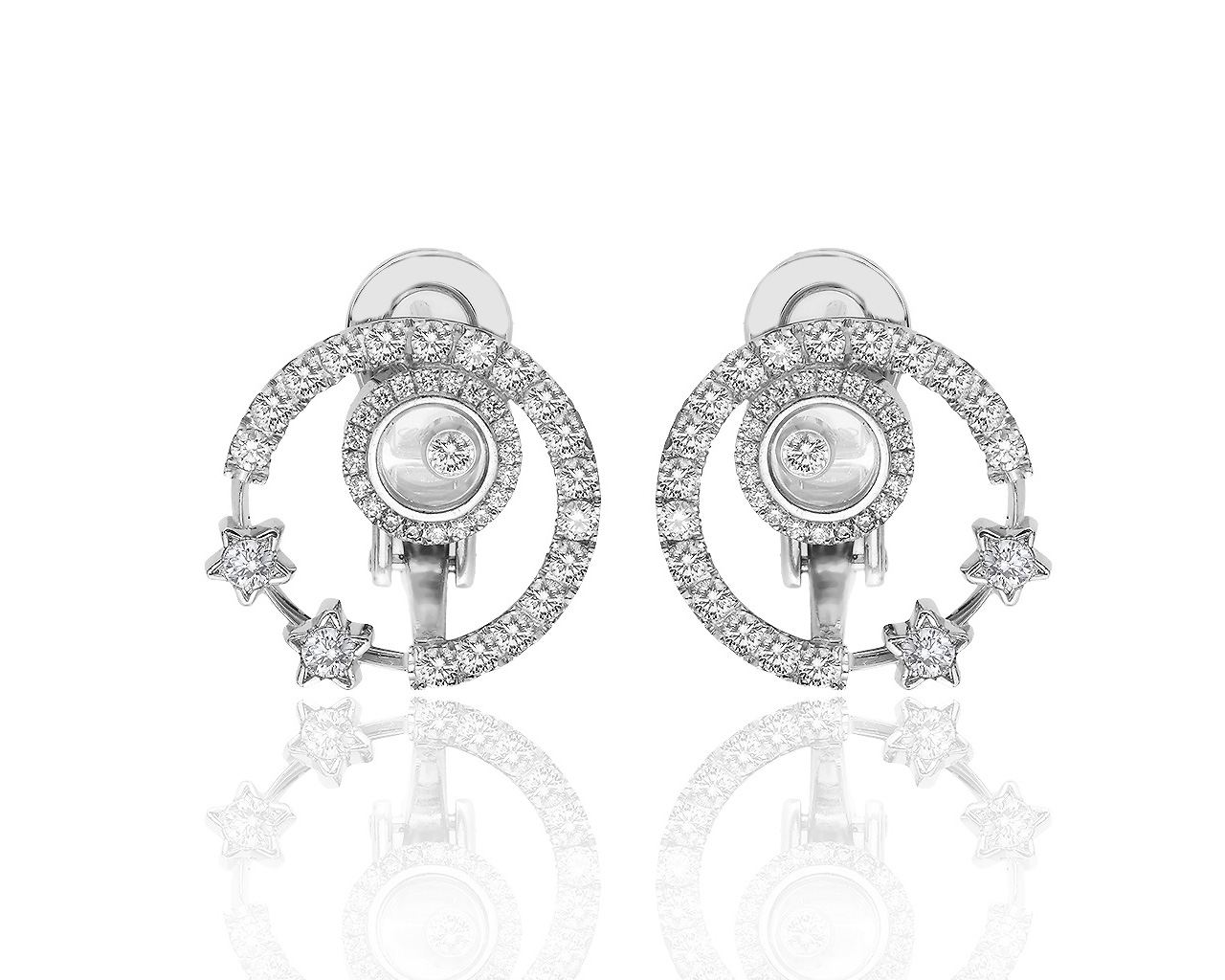 Оригинальные золотые серьги с бриллиантами 1.35ct Chopard 240719/16