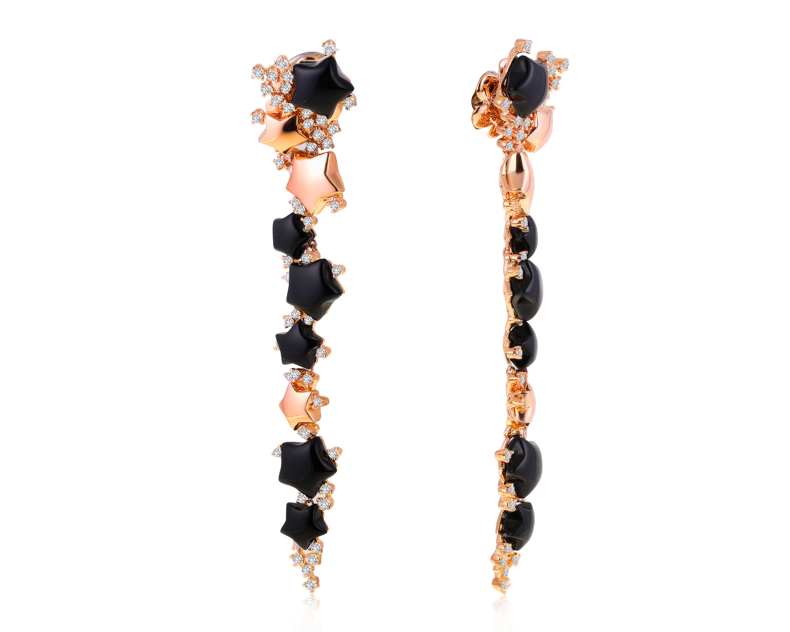 Оригинальные золотые серьги с бриллиантами 1.92ct Giovanni Ferraris Stars 240521/11