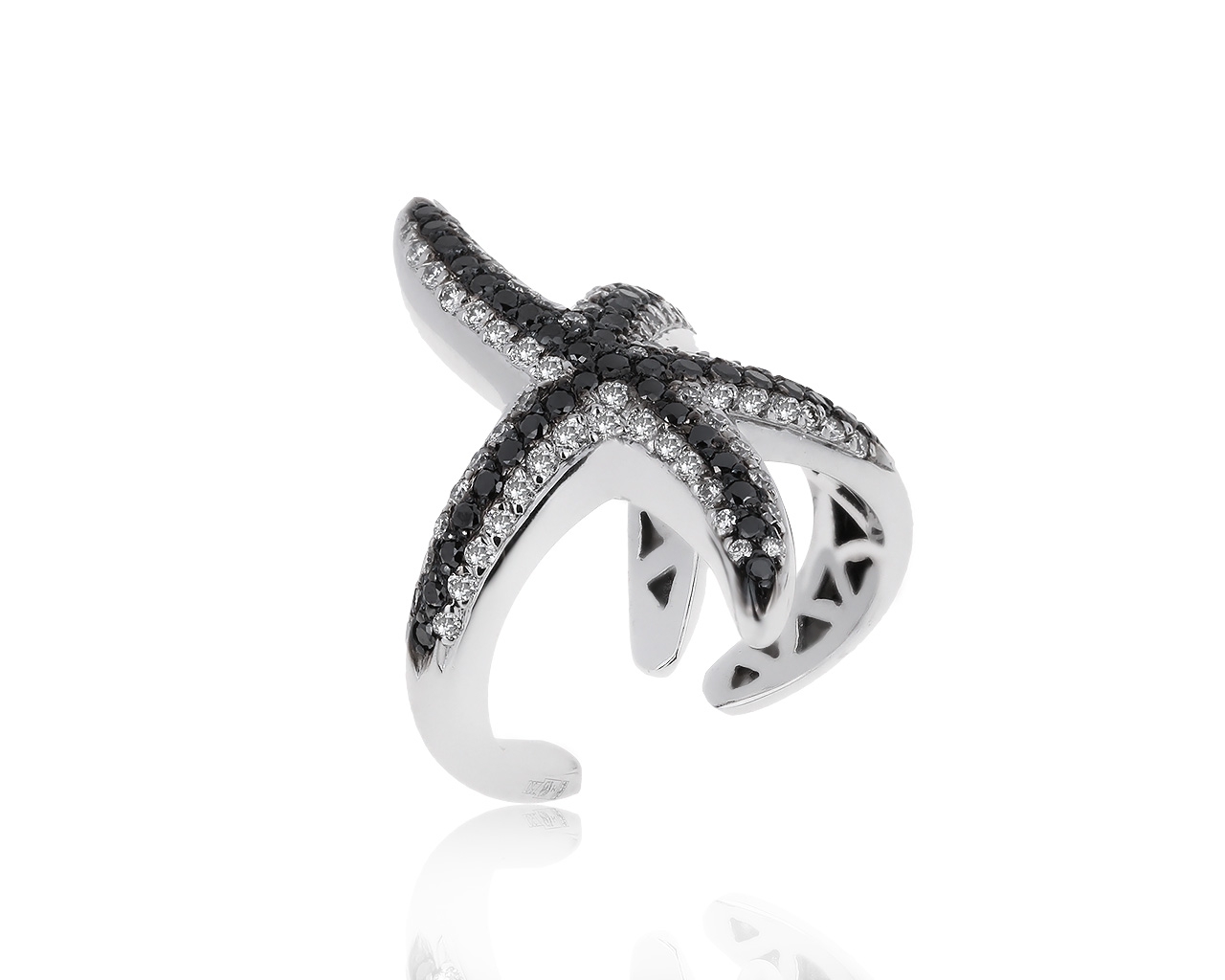 Волшебное золотое кольцо с бриллиантами 0.91ct 251019/6
