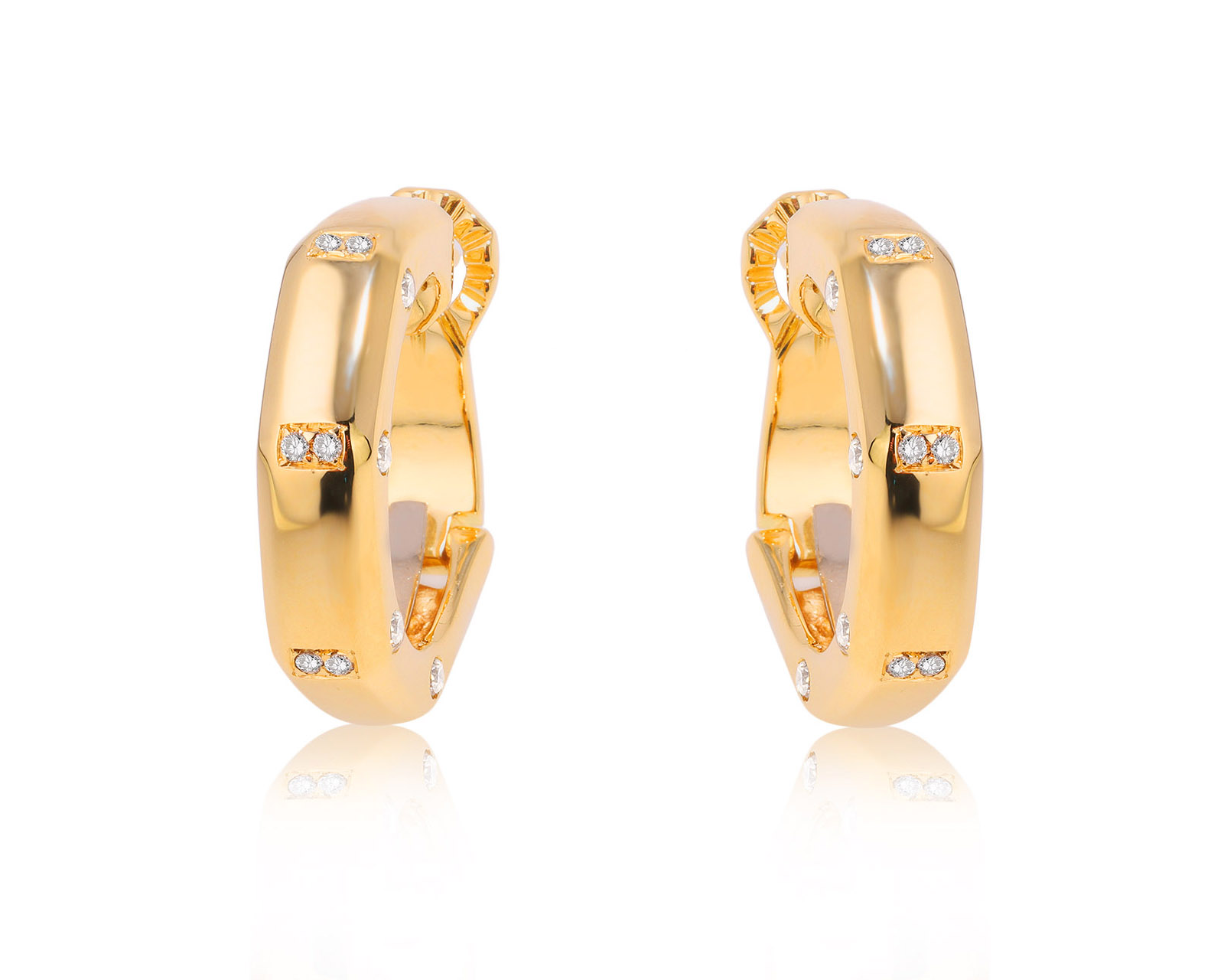 Оригинальные золотые серьги Audemars Piguet Royal Oak 090225/6