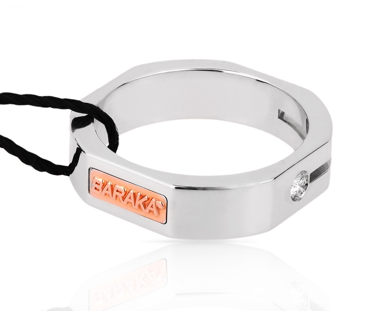Оригинальное золотое кольцо с бриллиантом 0.08ct Baraka 020618/9 Оригинальное золотое кольцо с бриллиантом 0.08ct Baraka 020618/9