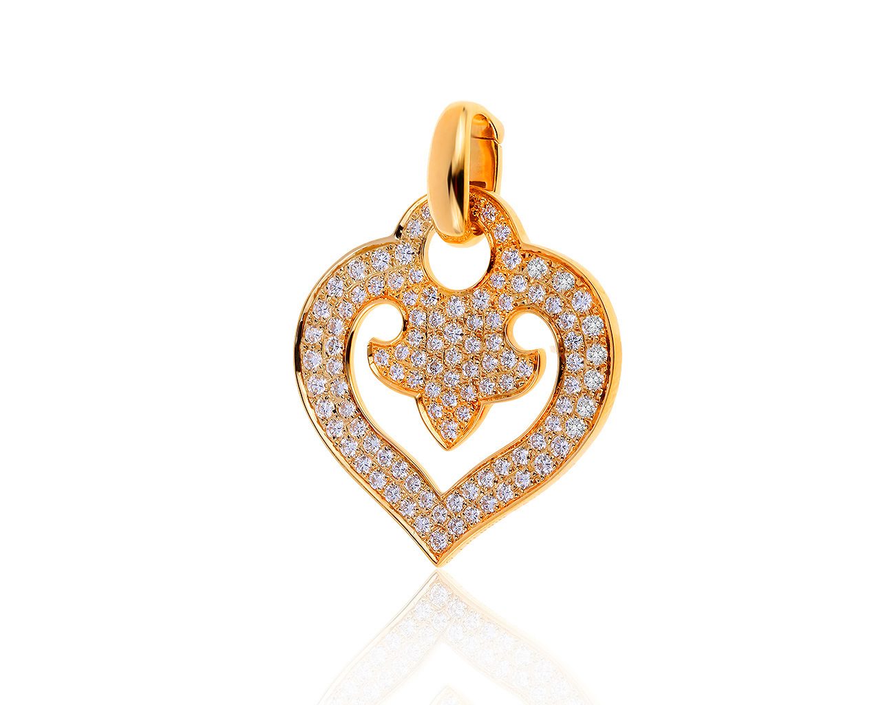 Оригинальный золотой кулон с бриллиантами 1.78ct O.J.Perrin 141219/7
