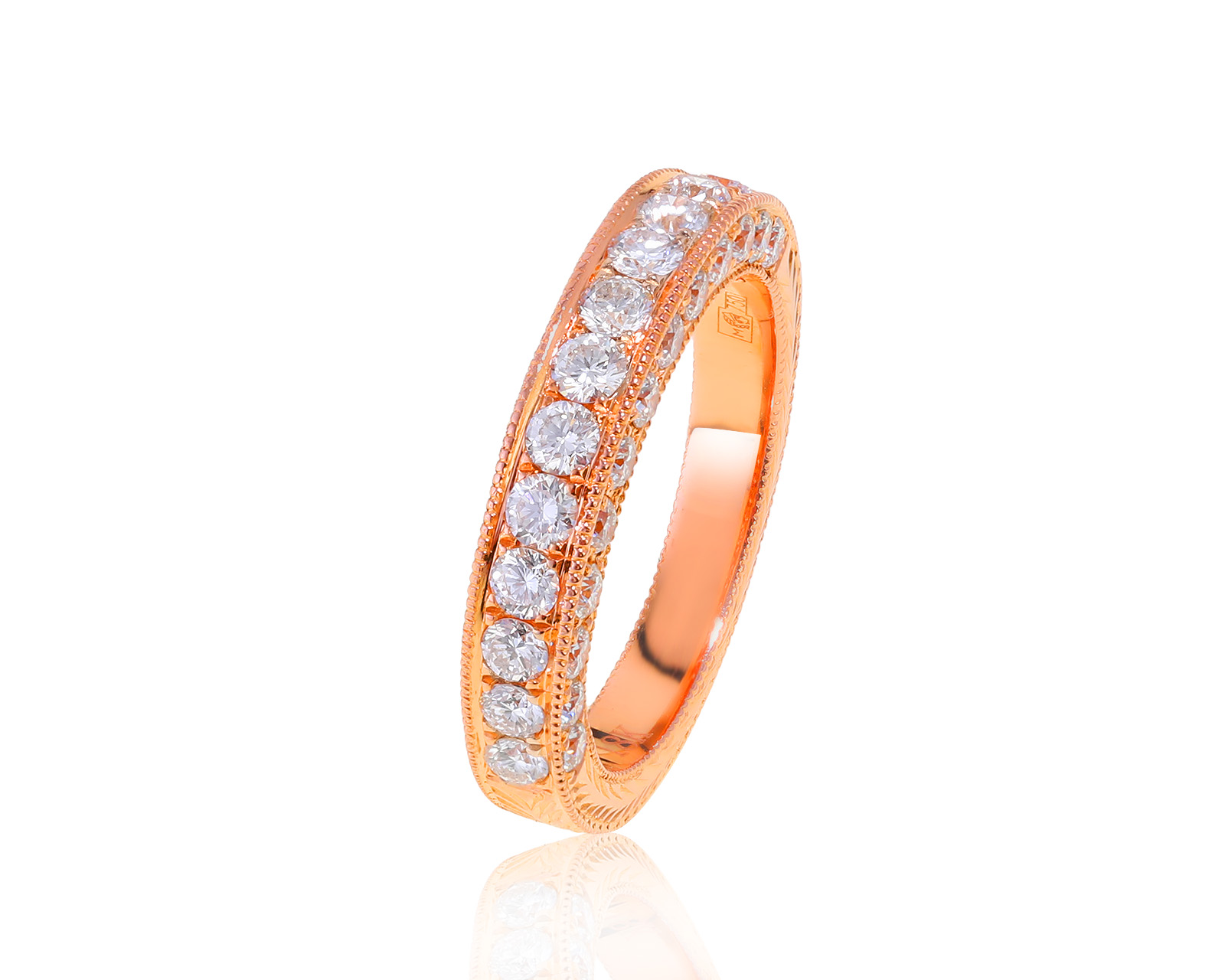 Оригинальное золотое кольцо с бриллиантами 0.92ct Yana