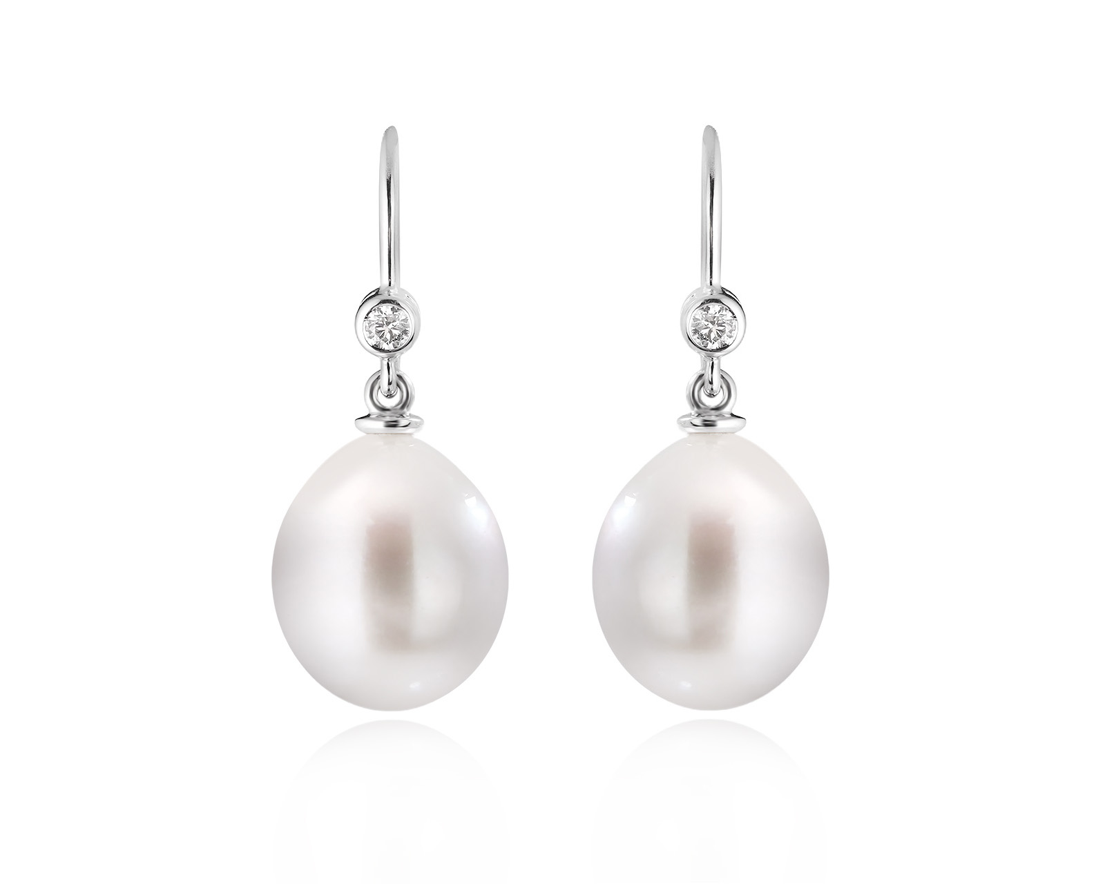 Оригинальные золотые серьги с бриллиантами 0.09ct Antonio Seijo 171225/10