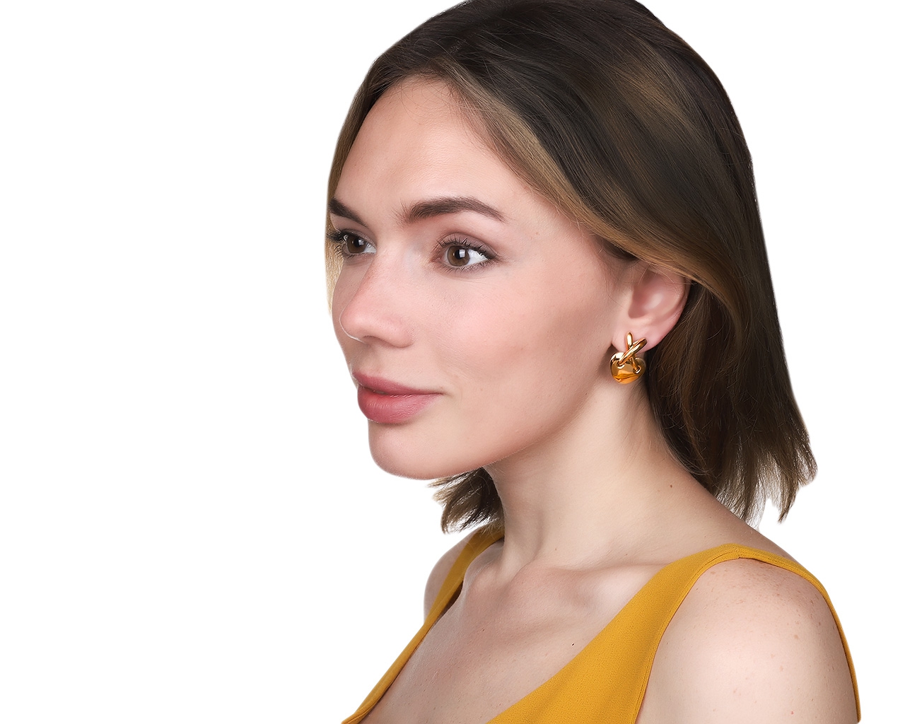 Оригинальные золотые серьги Chaumet Liens