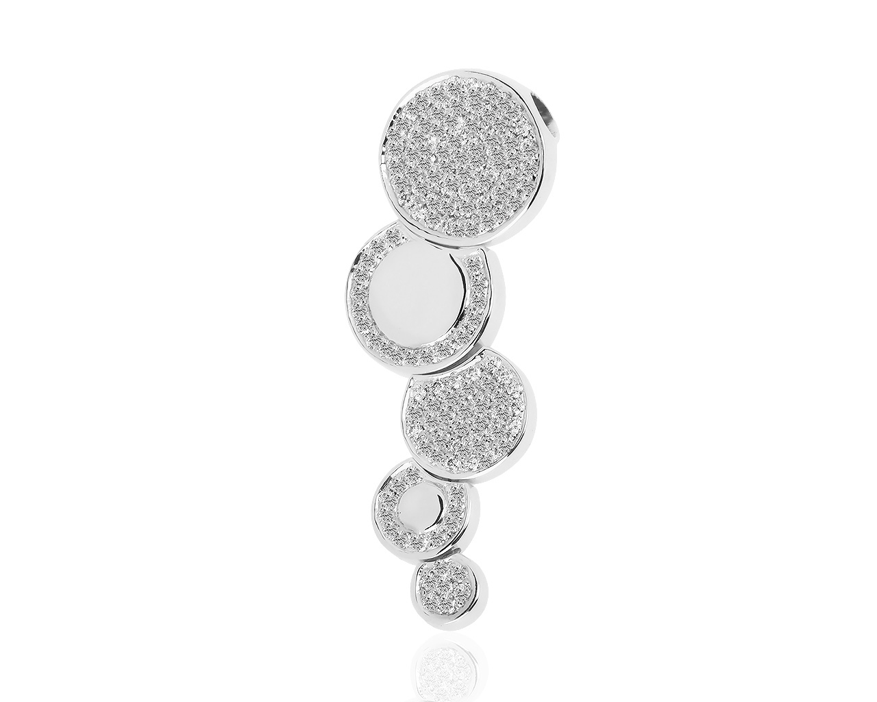 Стильная золотая подвеска с бриллиантам 1.01ct 280119/15