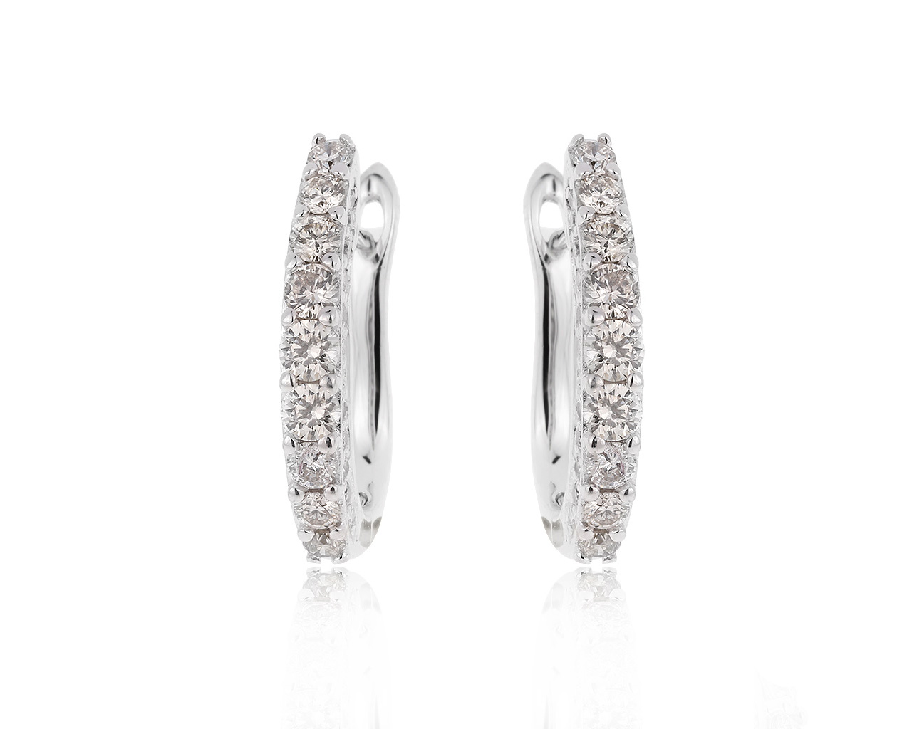 Шикарные золотые серьги с бриллиантами 1.03ct 170820/7