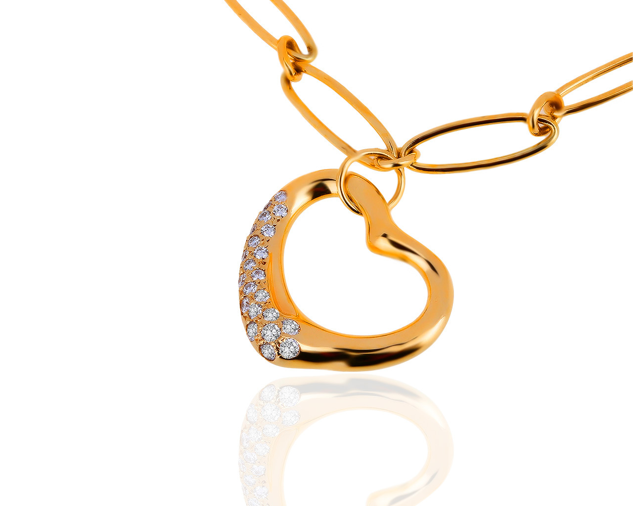 Оригинальный золотой браслет с бриллиантами 0.42ct Tiffany&Co