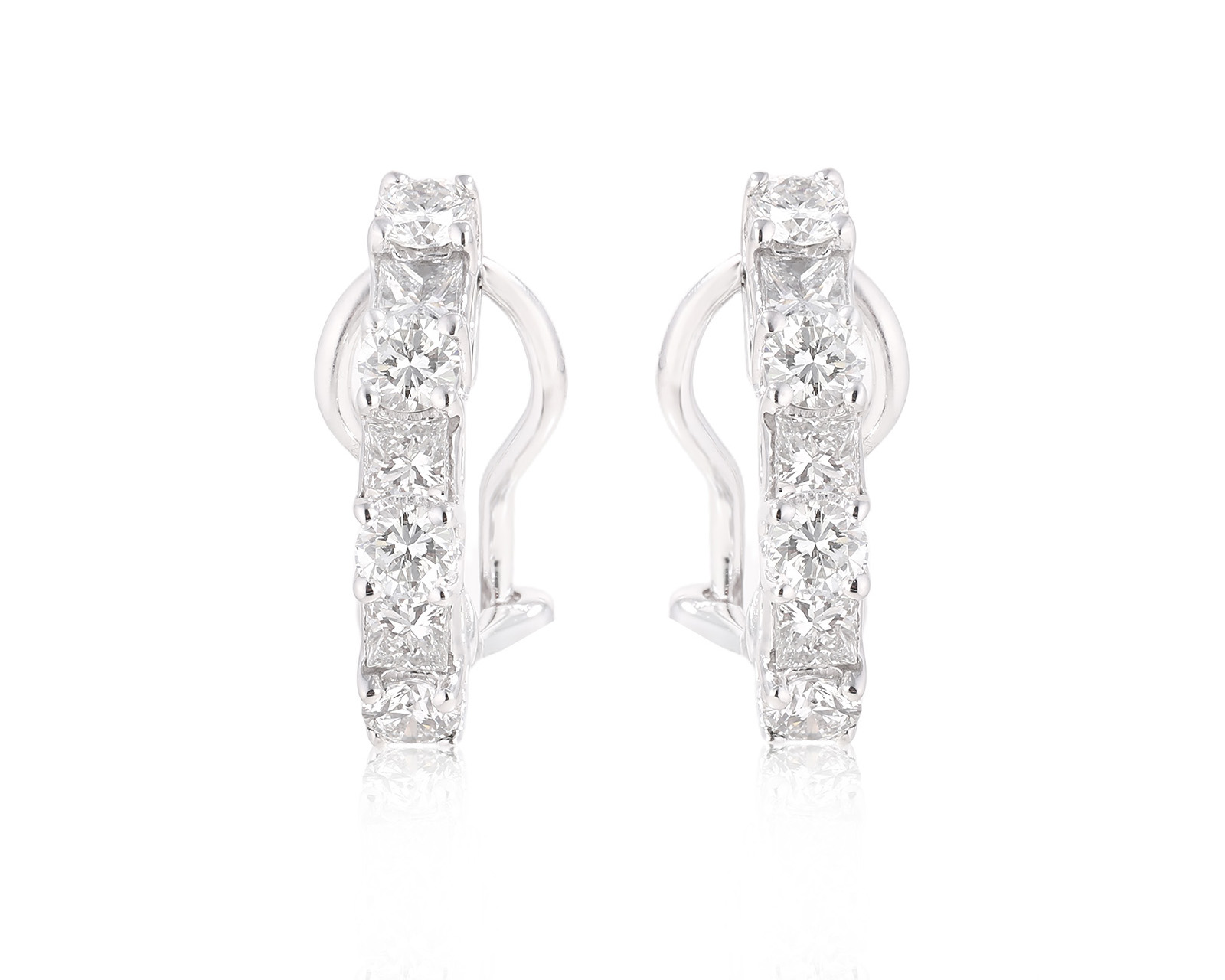 Золотые серьги с бриллиантами 1.41ct 260924/1 Золотые серьги с бриллиантами 1.41ct 260924/1