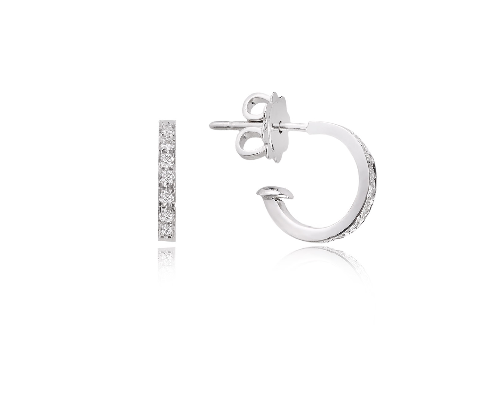 Оригинальные золотые серьги с бриллиантами 0.62ct Garrard