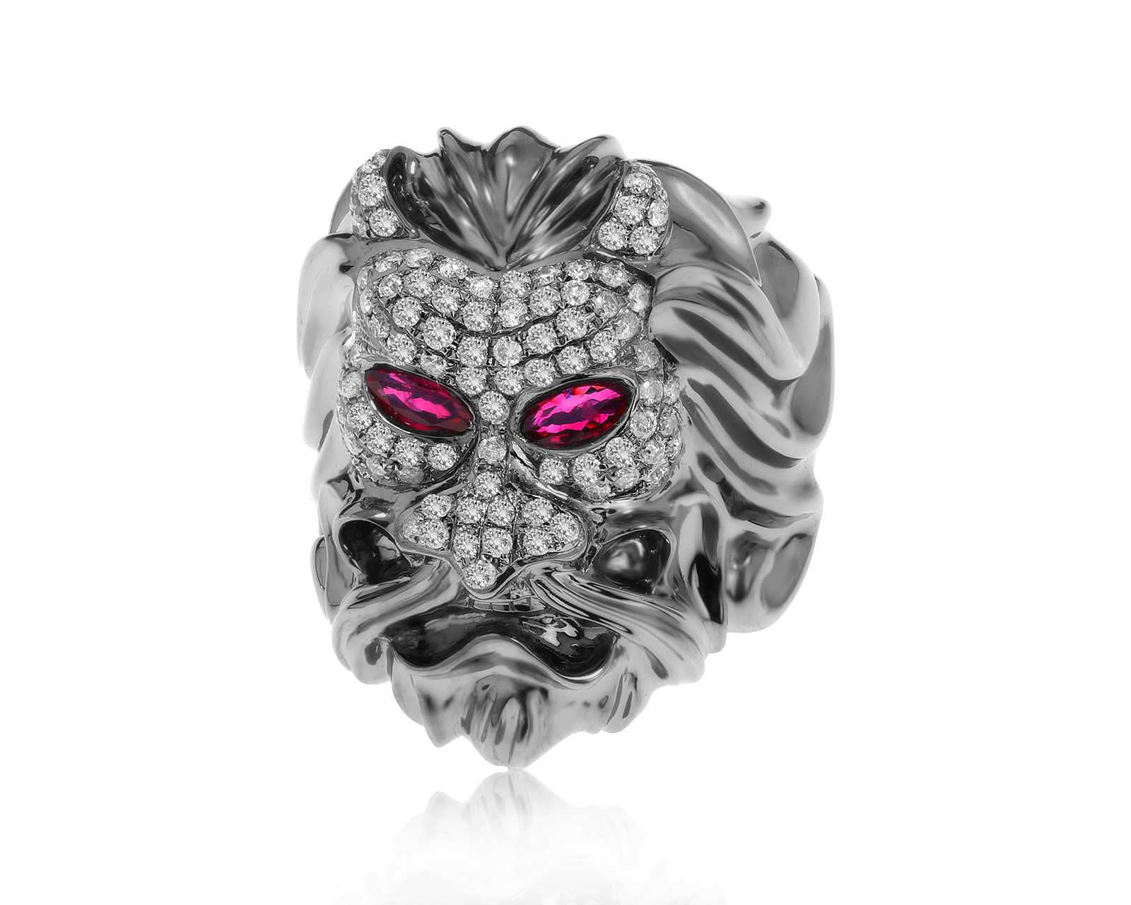 Стильное золотое кольцо с рубинами 0.45ct 300322/11 Стильное золотое кольцо с рубинами 0.45ct 300322/11