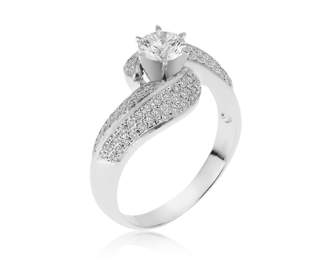 Очаровательное золотое кольцо с бриллиантами 1.72ct 291220/4