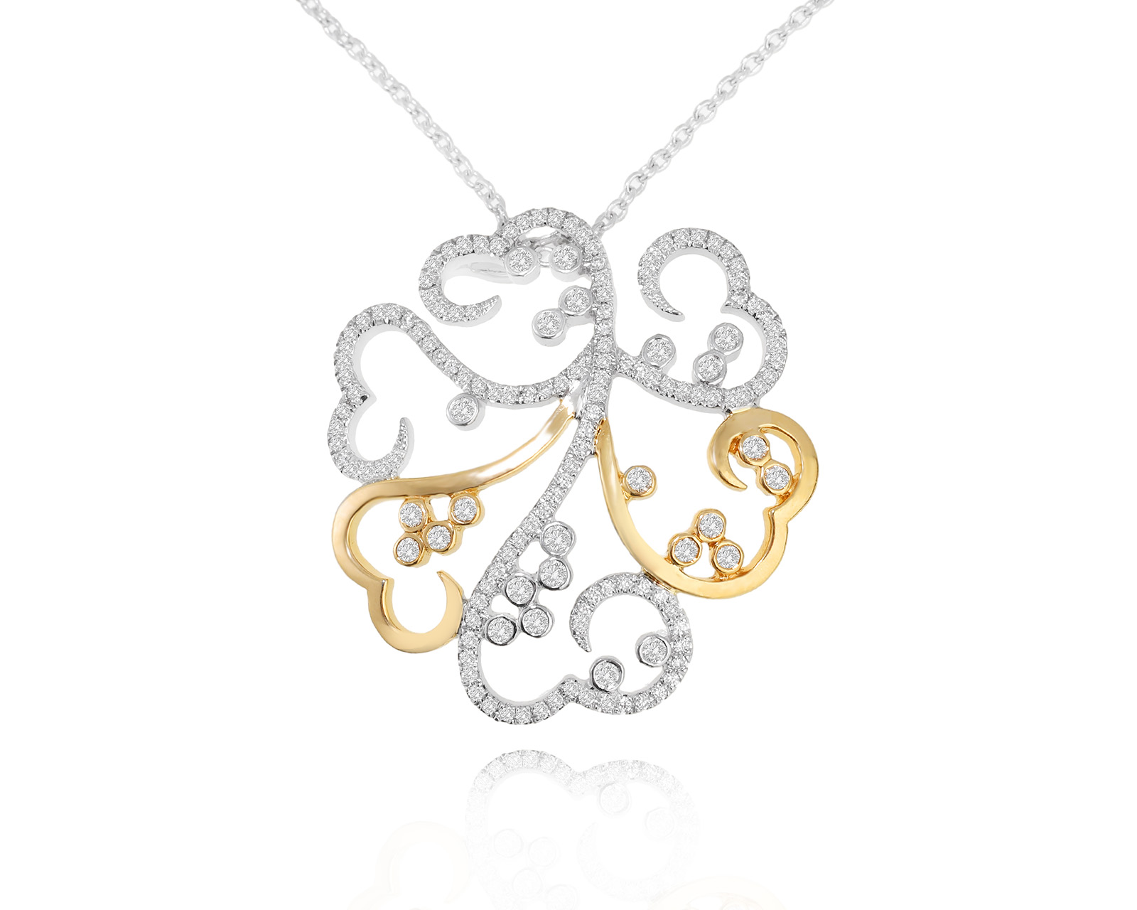 Золотой кулон с бриллиантами 0.65ct 310124/1