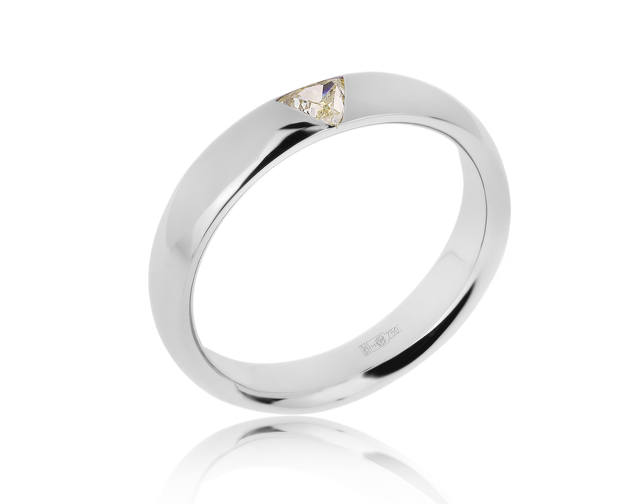 Престижное золотое кольцо с бриллиантом 0.30ct 270320/7