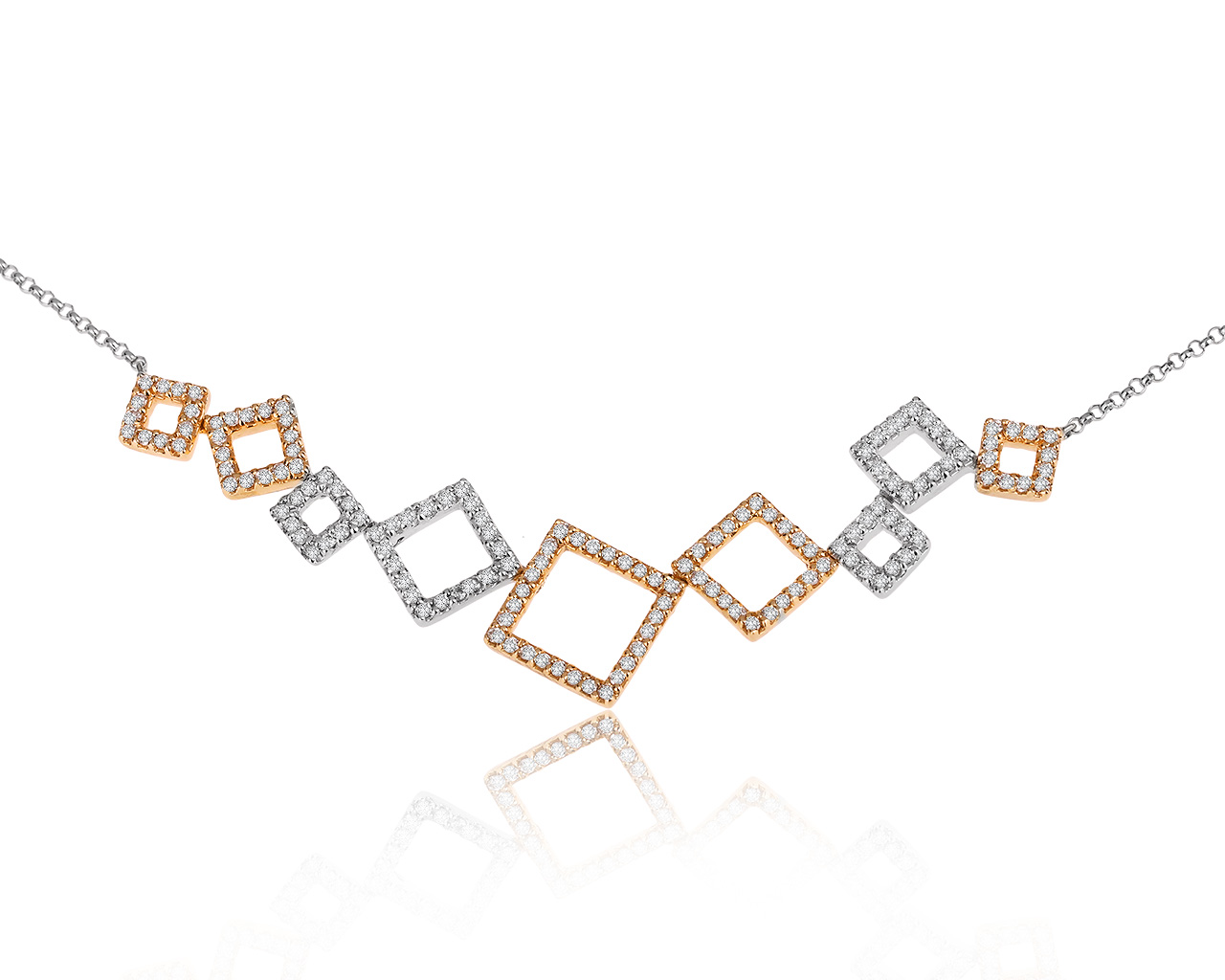 Потрясающее золотое колье с бриллиантами 0.60ct 190820/5