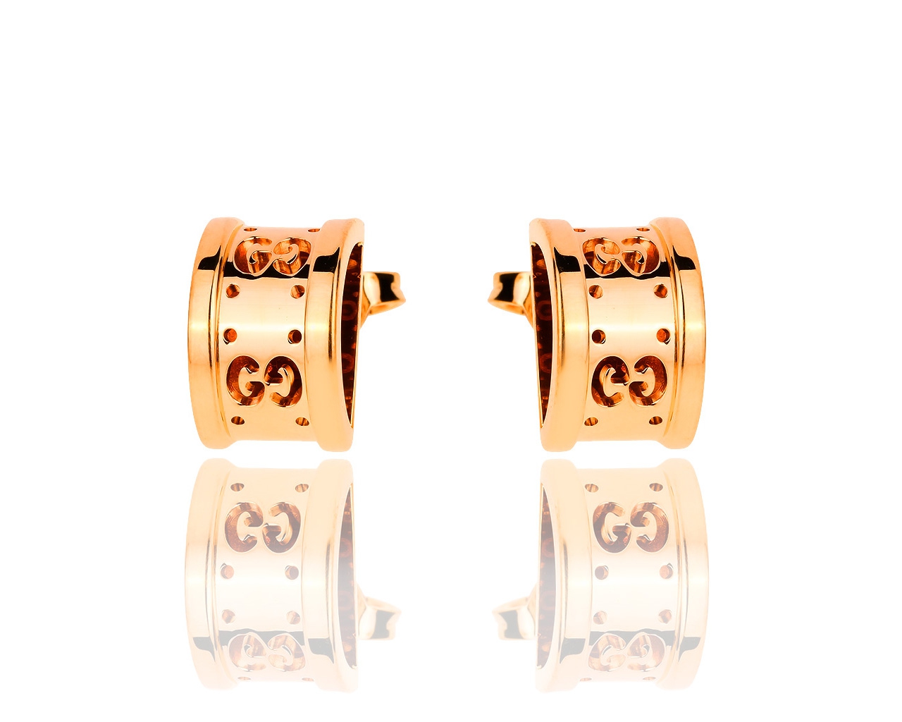 Модные золотые серьги Gucci Icon 210718/2