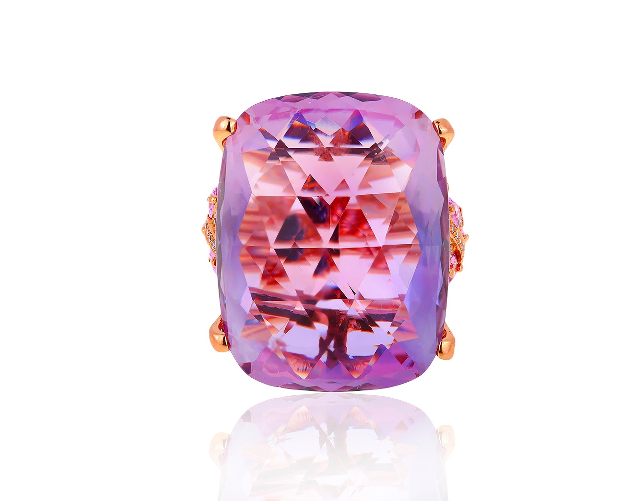 Завораживающее золотое кольцо с аметистом 51.29ct 081019/3