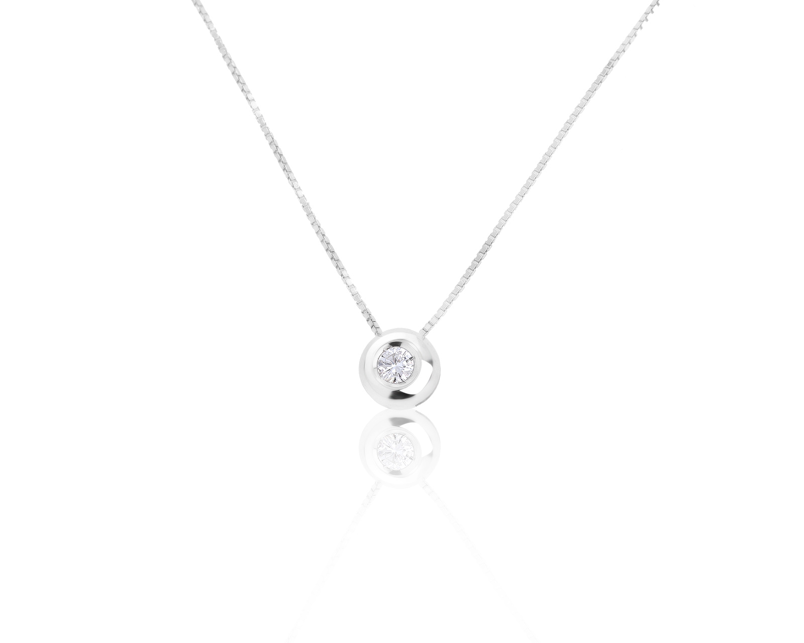 Итальянский золотой кулон с бриллиантом 0.10ct 220921/6