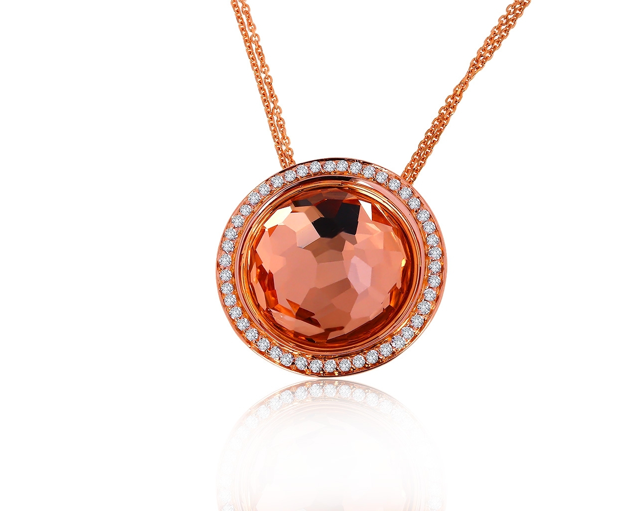 Оригинальный золотой кулон с цитрином 12.53ct Giovanni Ferraris 171019/9