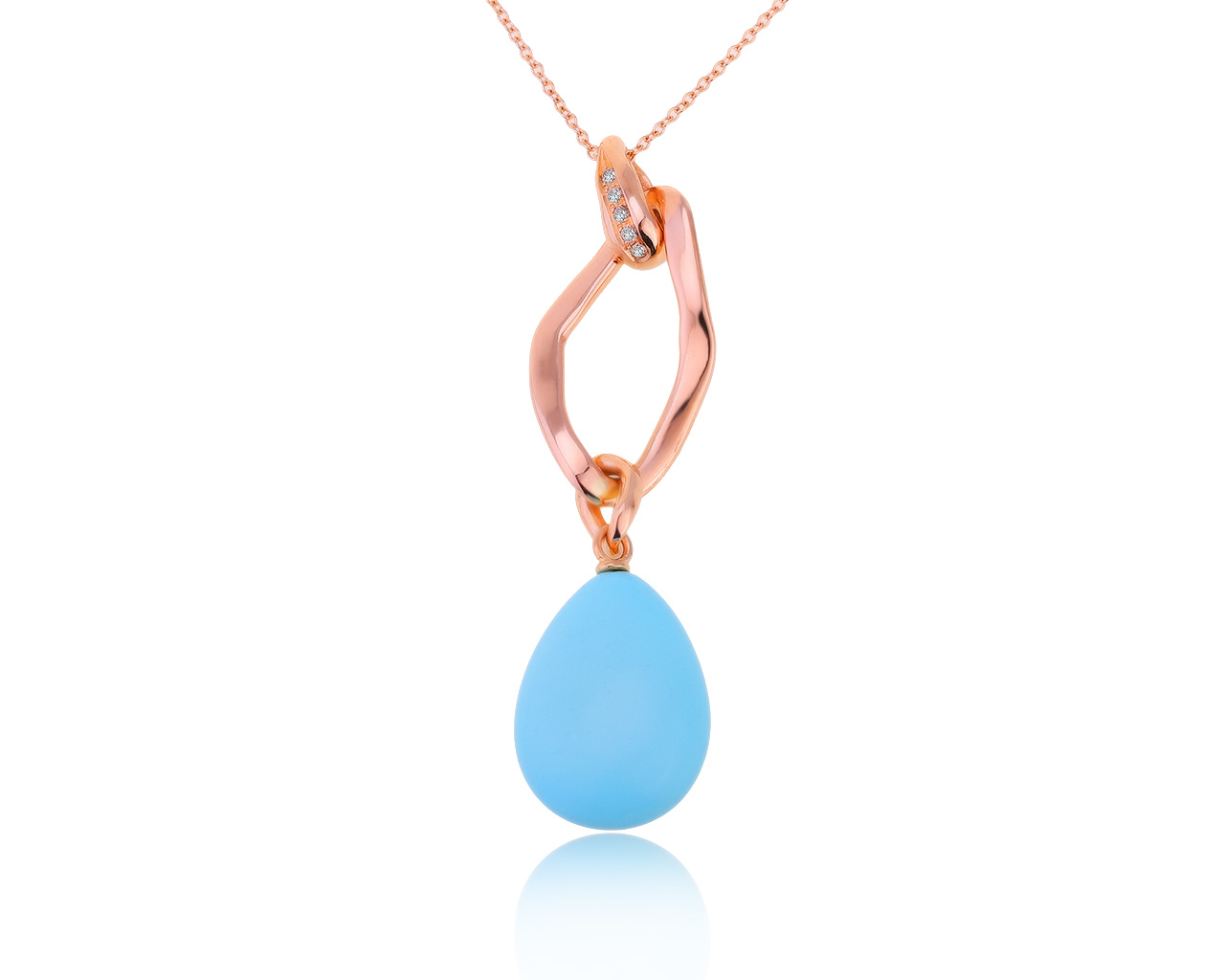 Оригинальный золотой кулон с бирюзой 12.77ct Antonini 311220/3 Оригинальный золотой кулон с бирюзой 12.77ct Antonini 311220/3