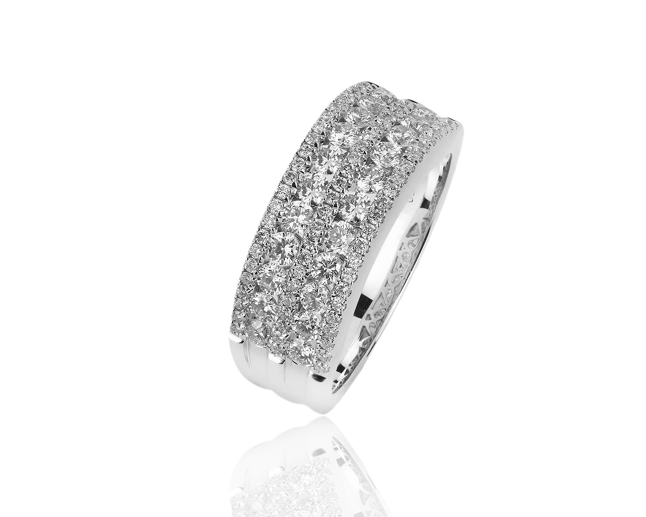 Праздничное золотое кольцо с бриллиантами 1.11ct 230619/4
