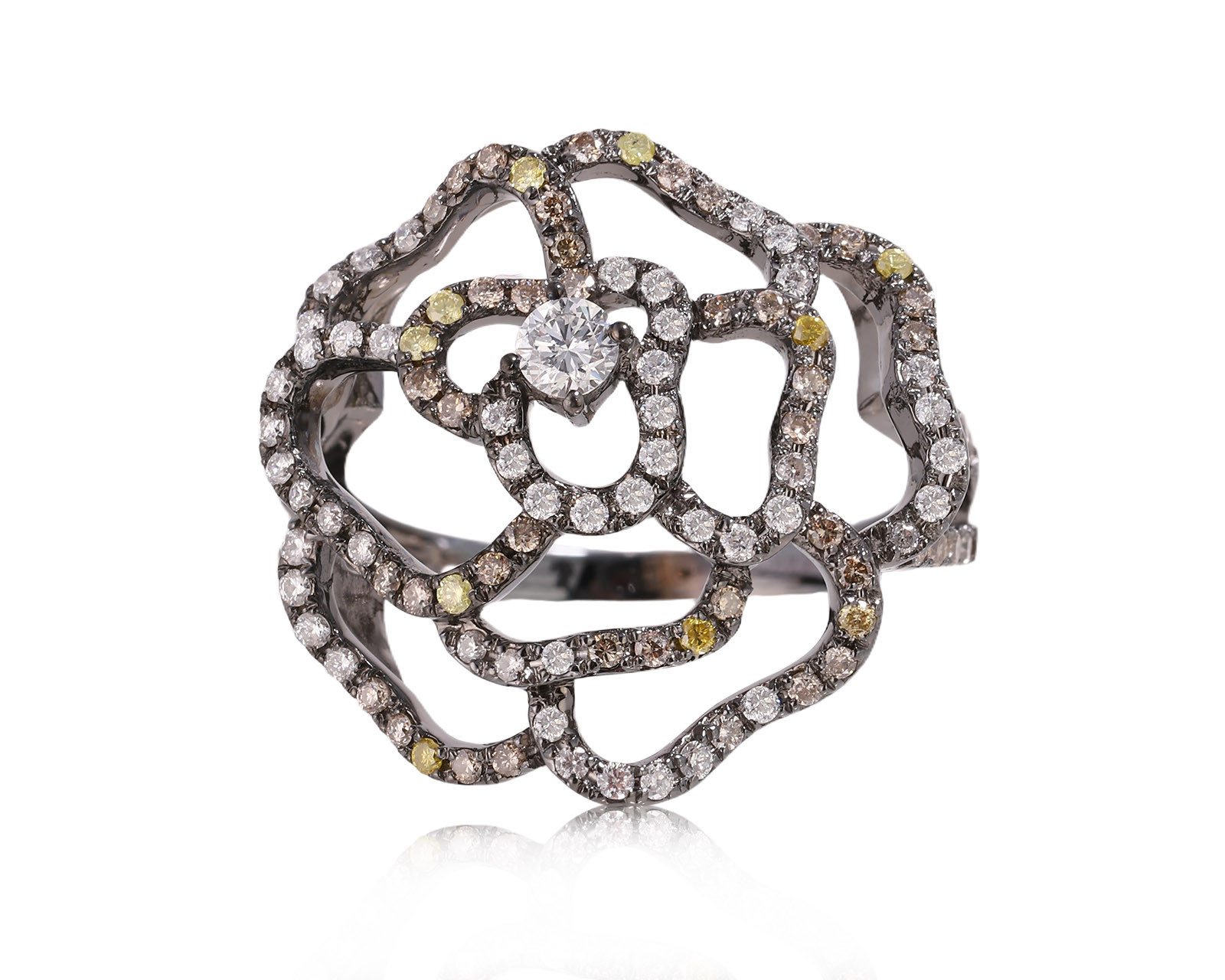 Золотое кольцо с бриллиантами 0.90ct 081025/8