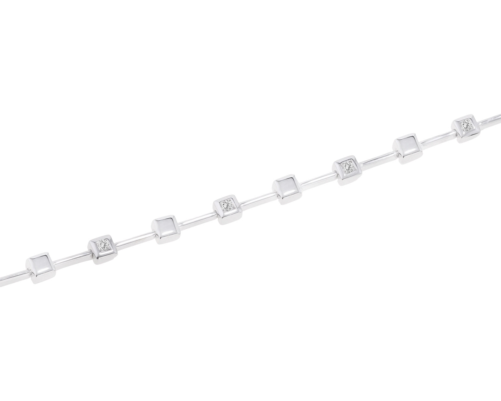 Стильный золотой браслет с бриллиантами 0.33ct