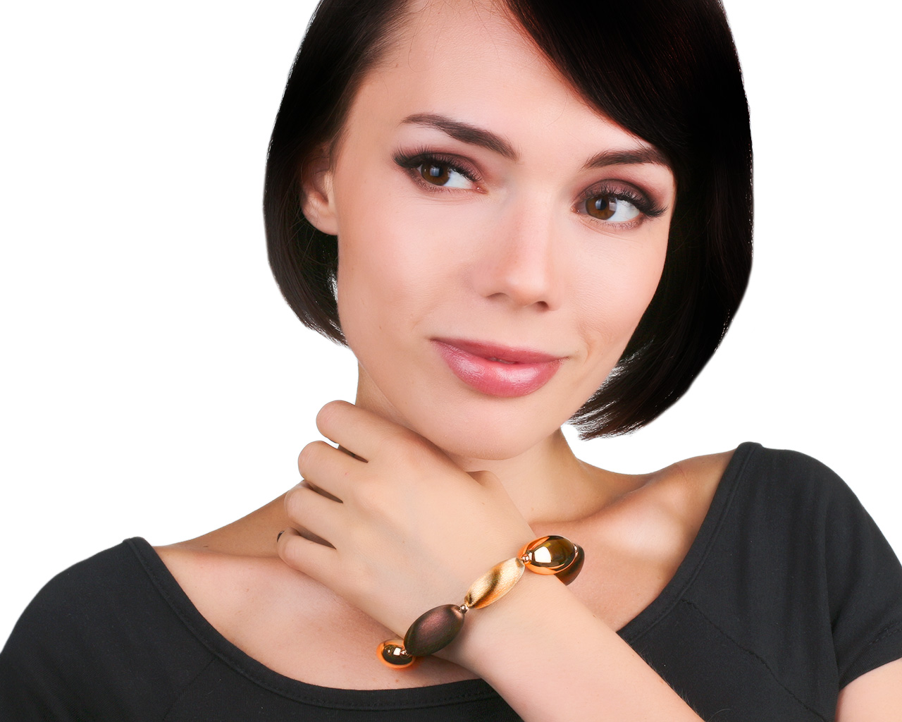 Оригинальный золотой браслет Roberto Bravo