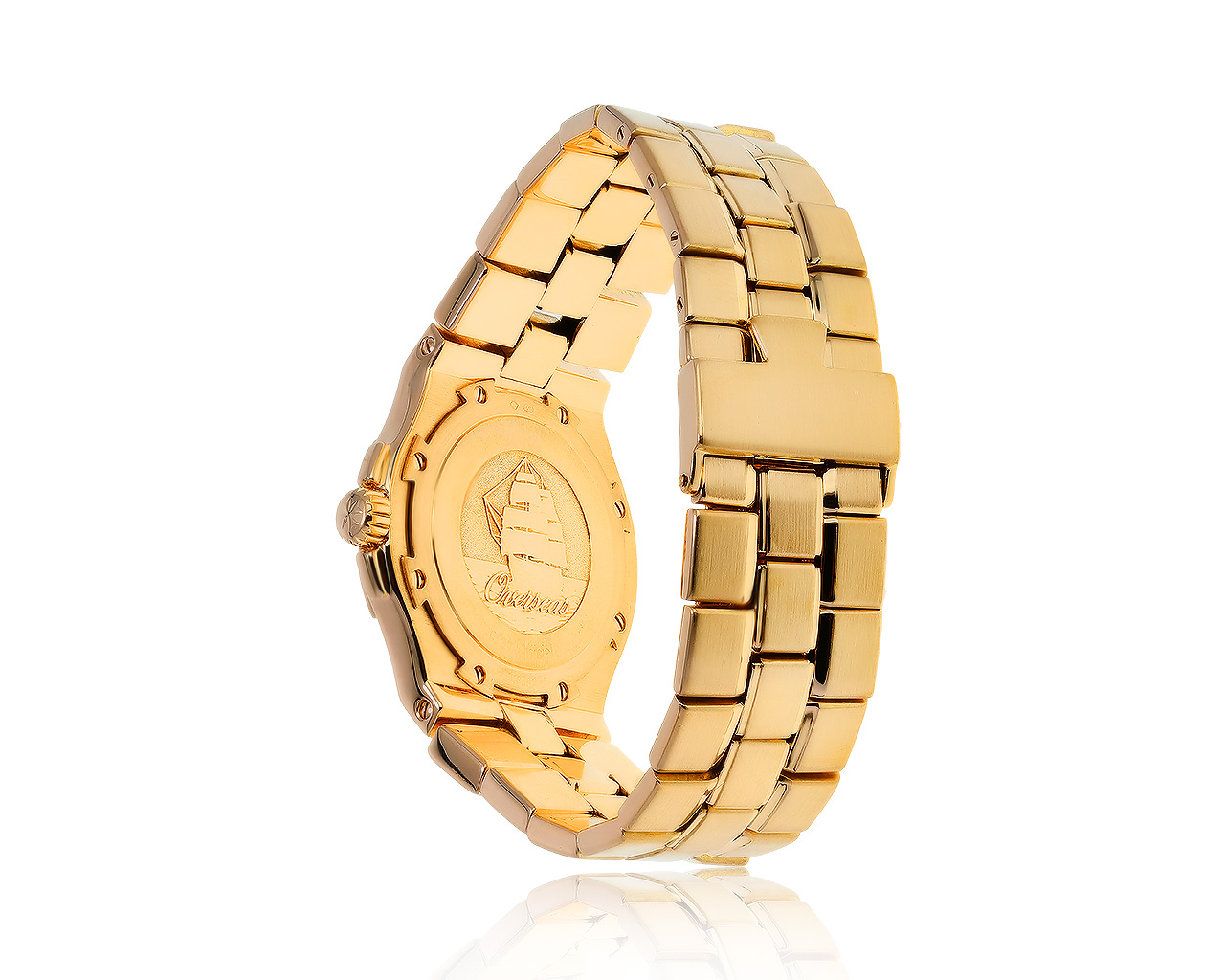 Оригинальные золотые часы Vacheron Constantin Overseas