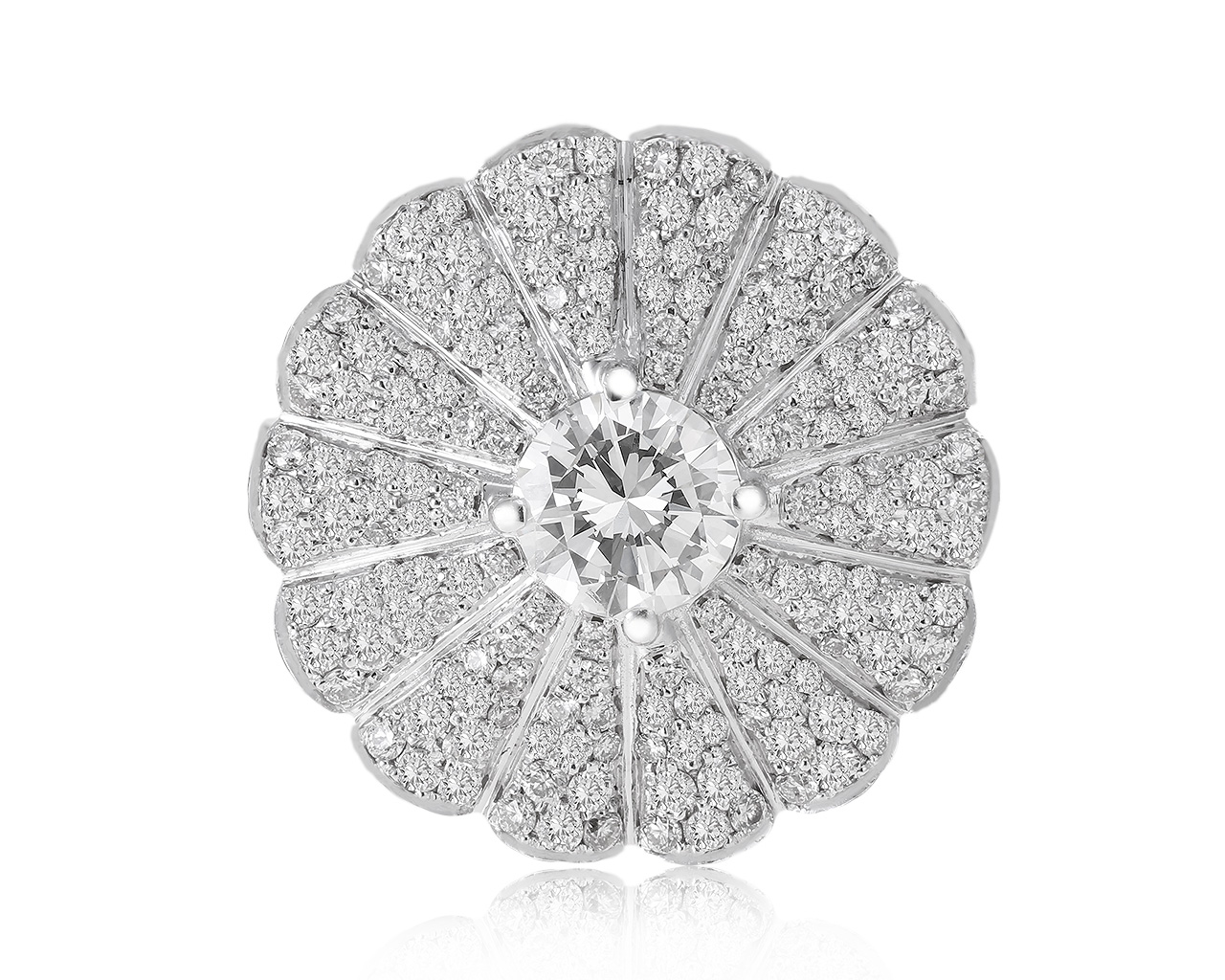 Завораживающее золотое кольцо с бриллиантами 3.73ct 291220/КМ3 Завораживающее золотое кольцо с бриллиантами 3.73ct 291220/КМ3