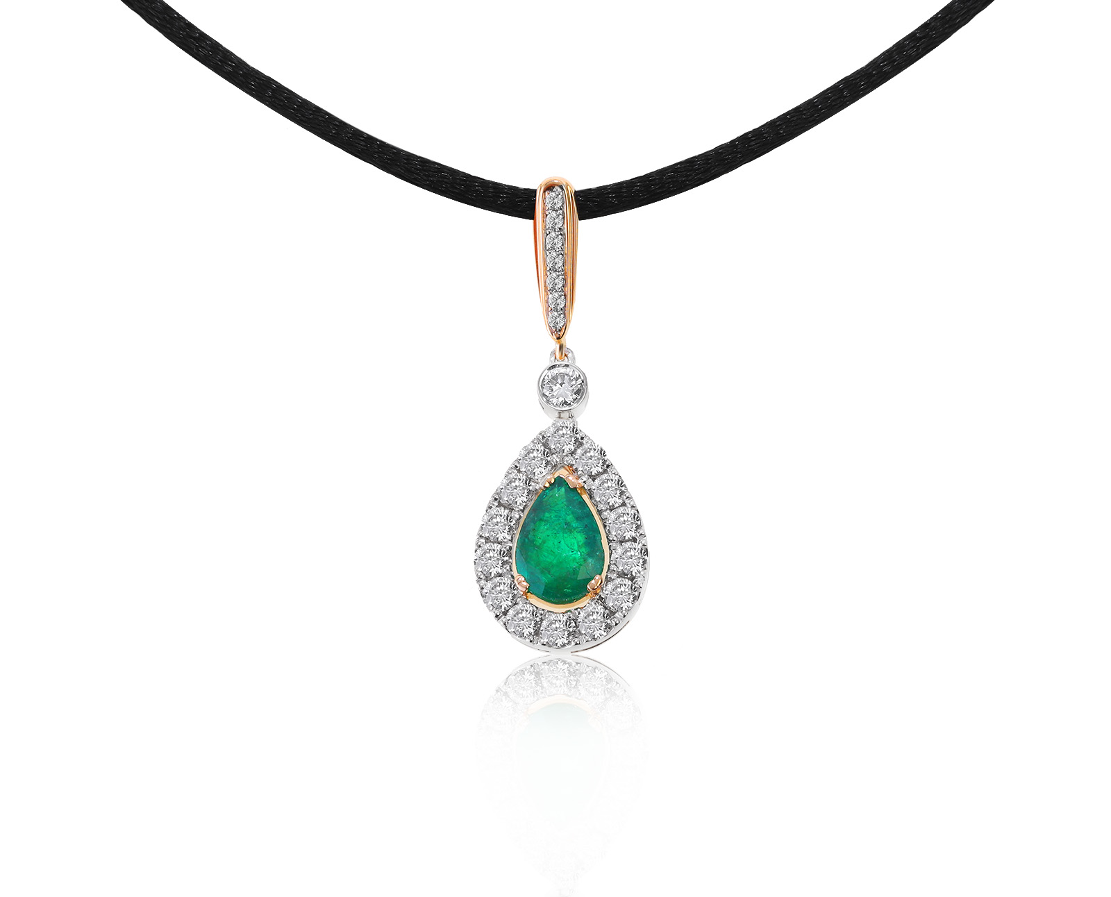 Превосходный золотой кулон с изумрудом 1.09ct 130921/12 Превосходный золотой кулон с изумрудом 1.09ct 130921/12