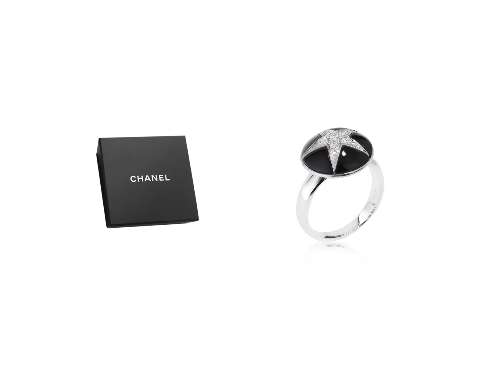 Оригинальное золотое кольцо Chanel Comete