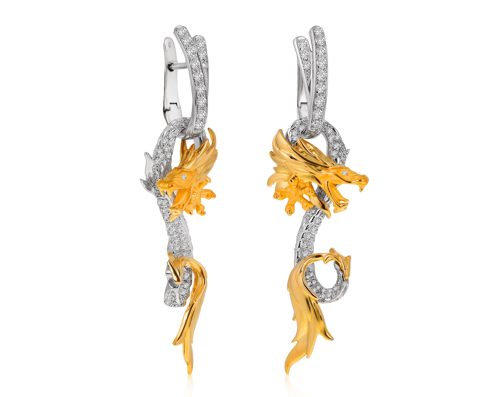Оригинальные золотые серьги с бриллиантами 1.04ct Carrera y Carrera Circulos De Fuego 281220/2