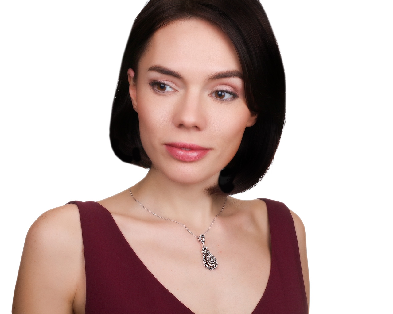 Завораживающий золотой кулон с бриллиантами 1.40ct