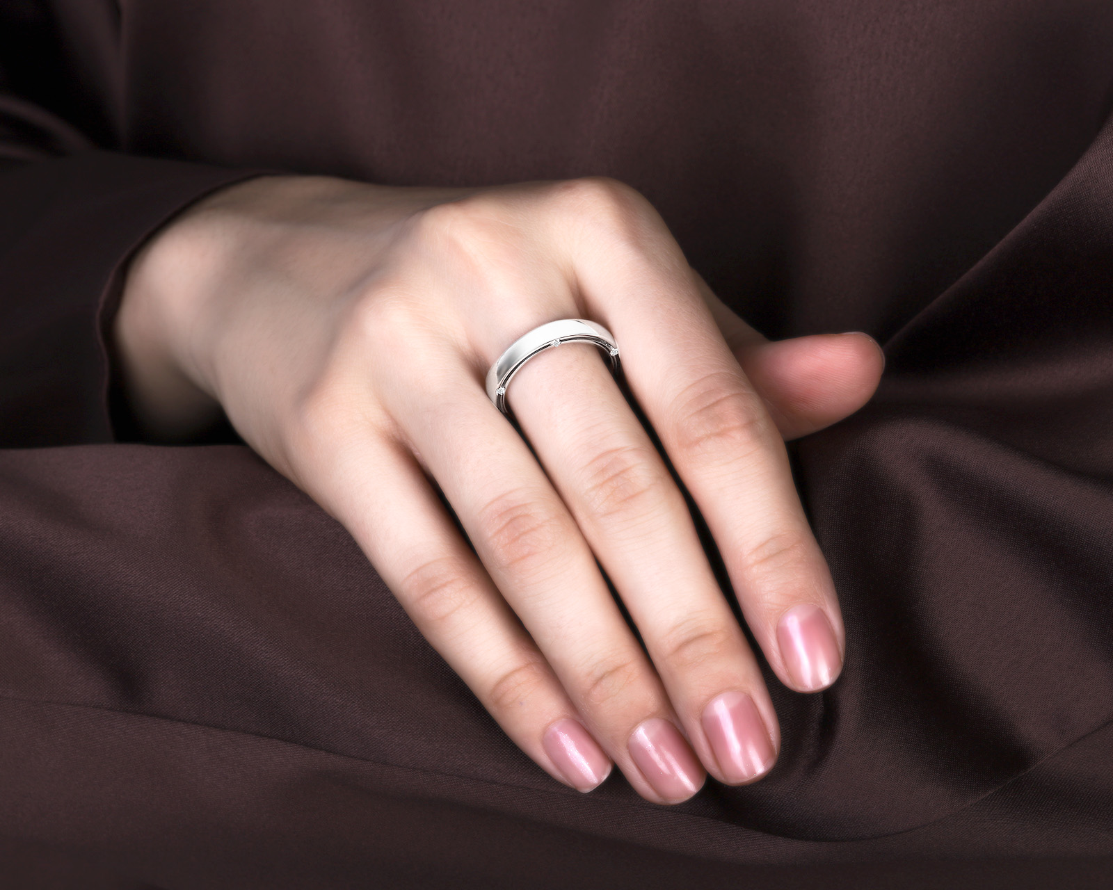 Оригинальное золотое кольцо с бриллиантами 0.09ct Damiani D.Side