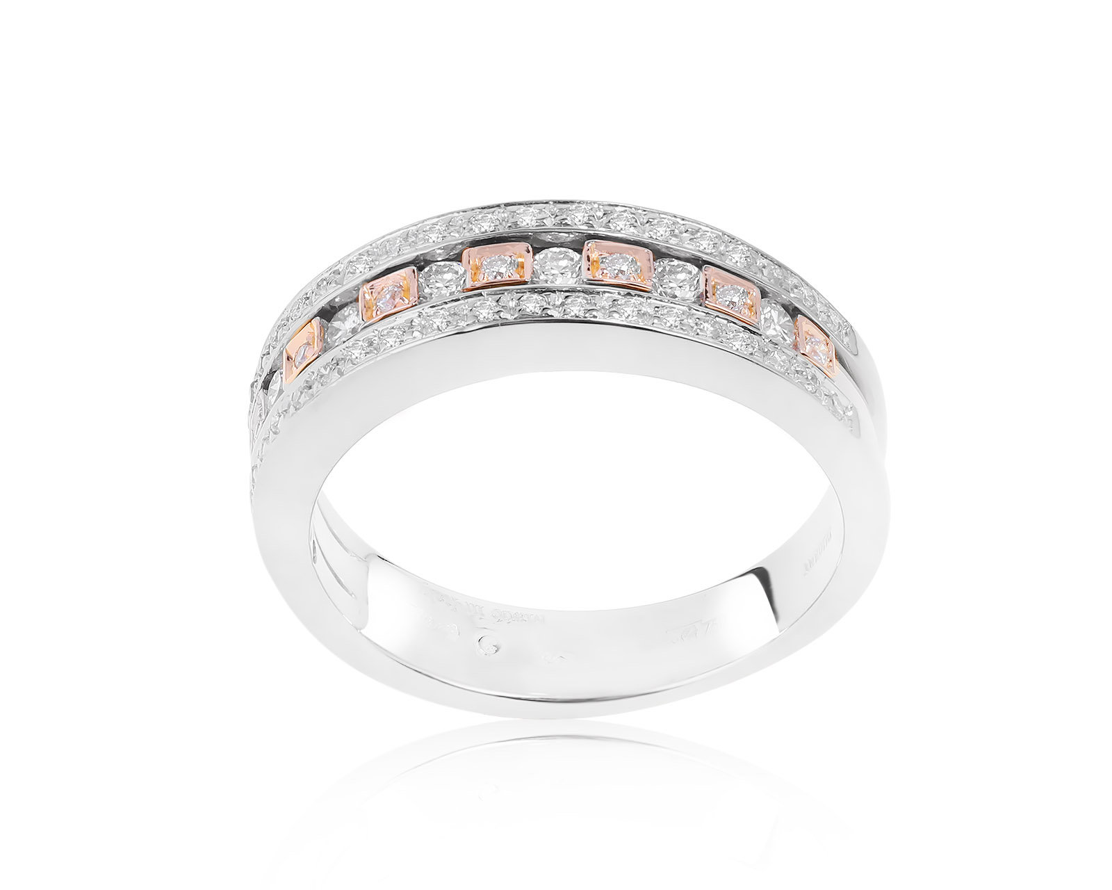 Итальянское золотое кольцо с бриллиантами 0.46ct 270322/1 Итальянское золотое кольцо с бриллиантами 0.46ct 270322/1
