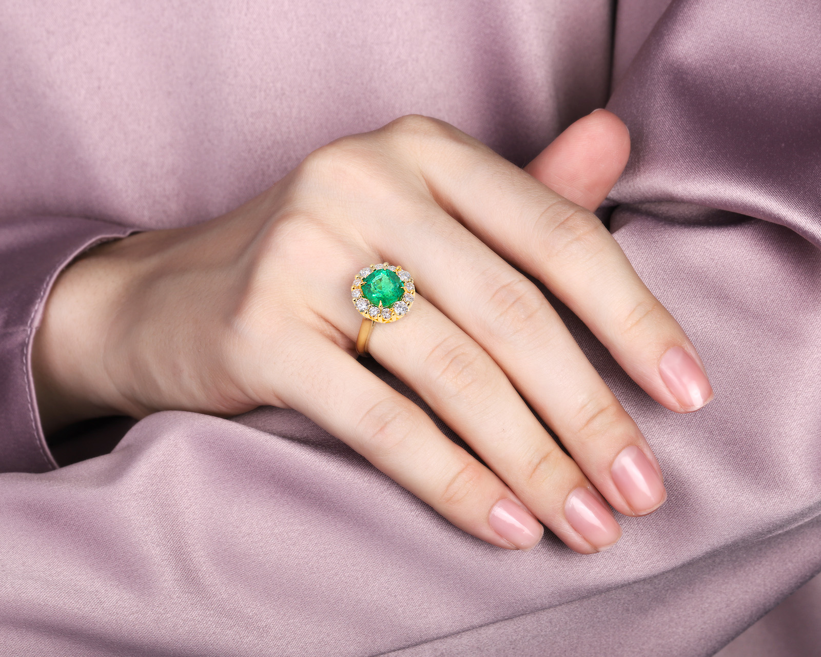 Золотое кольцо с изумрудом Замбия 2.27ct Evgeny Matveev