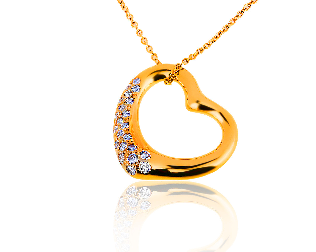 Изумительный золотой кулон с бриллиантами 0.35ct Tiffany&Co 190619/9 Изумительный золотой кулон с бриллиантами 0.35ct Tiffany&Co 190619/9