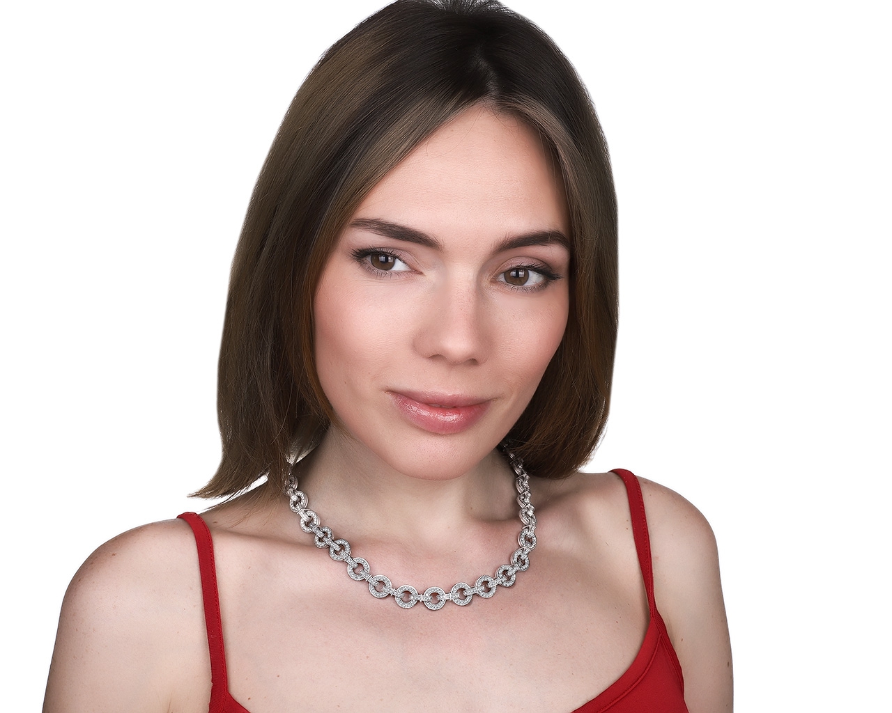 Оригинальное золотое колье с бриллиантами 7.17ct Judith Ripka