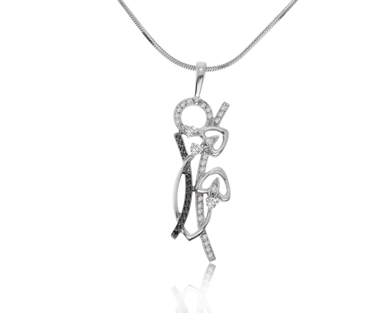 Модный золотой кулон с бриллиантами 0.36ct 260221/8