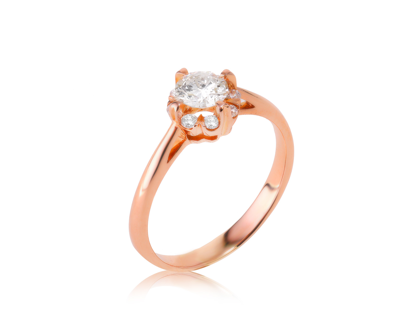 Золотое кольцо с бриллиантами 0.59ct 310823/8 Золотое кольцо с бриллиантами 0.59ct 310823/8