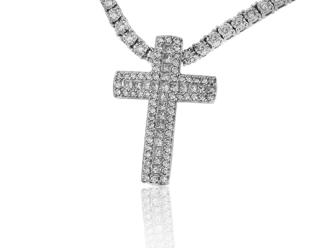 Солидное золотое колье с бриллиантами 3.47ct 150819/4 Солидное золотое колье с бриллиантами 3.47ct 150819/4