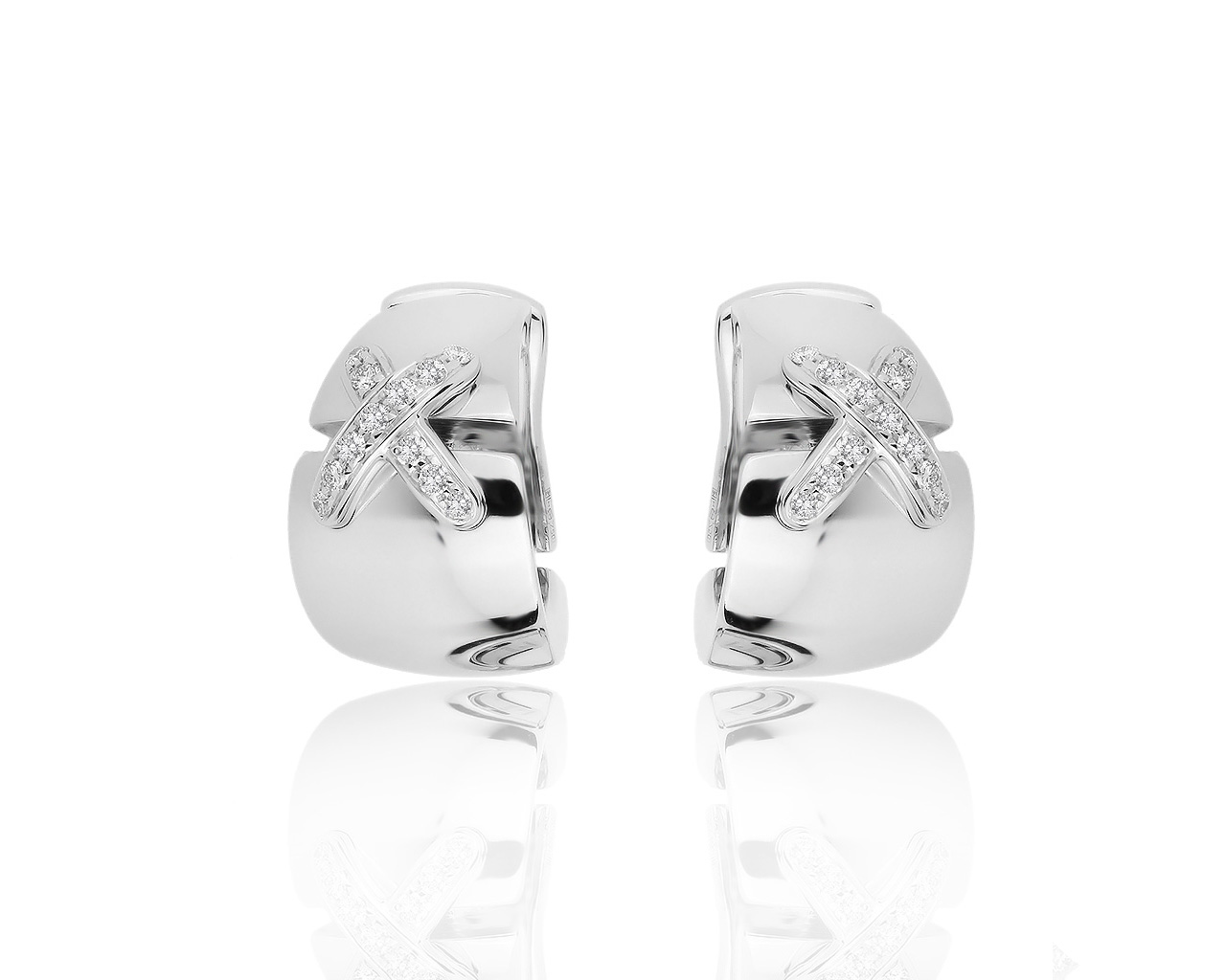 Оригинальные золотые серьги с бриллиантами 0.40ct Chaumet 221119/2