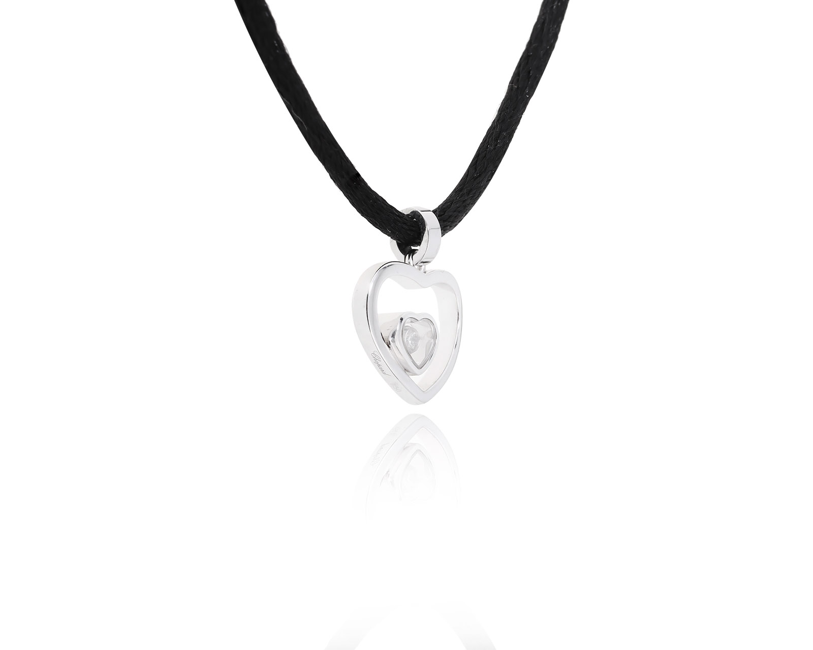 Оригинальный золотой кулон Chopard Happy Diamonds