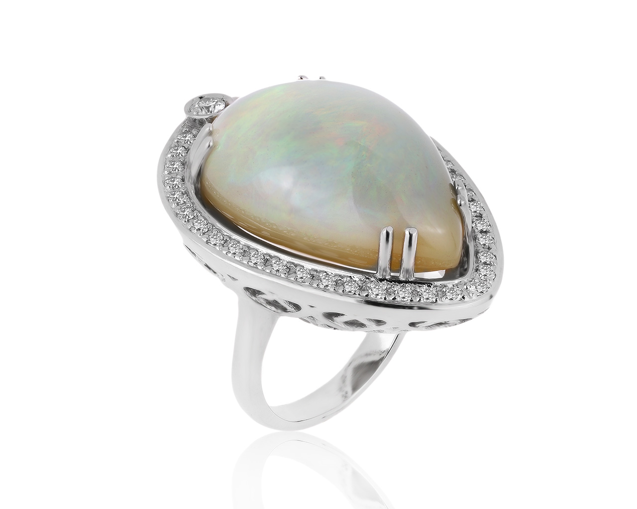 Завораживающее золотое кольцо с опалом 25.62ct 260520/2