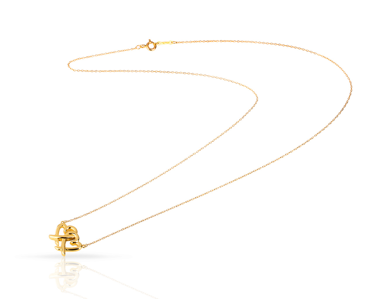 Золотая подвеска Tiffany&Co Elsa Peretti Loving Heart