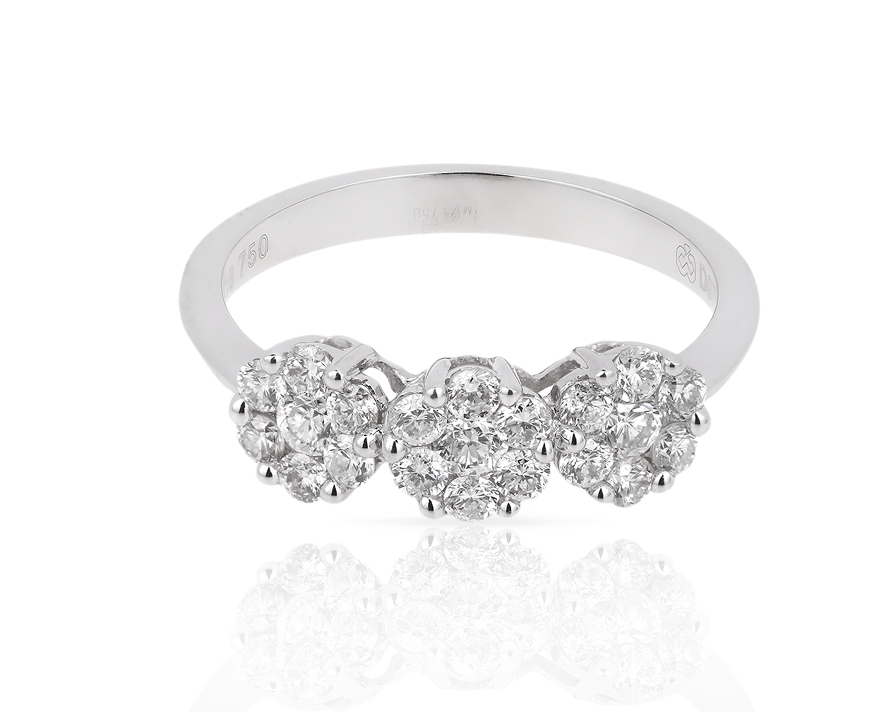 Очаровательное золотое кольцо с бриллиантами 0.74ct 200418/5